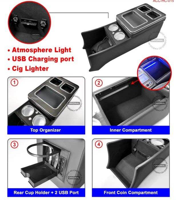 Toyota Estima Car Console Box Lazada