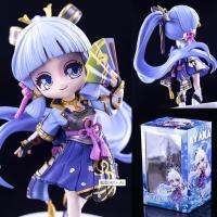 โมเดล Genshin Impact Frostflake Heron 17cm Big Size Shirasagi Himegimi Flawless Radiance Dance With Folding Fan SSR 5 Star Chibi Figure Packed in Box Model