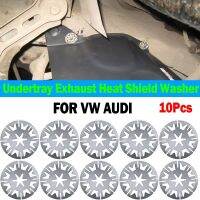 10ชิ้น Undertray คลิปโล่ความร้อนไอเสียแหวนน๊อตสำหรับ Vw Volkswagen Touareg Golf Bora Pat Audi A4 A3 Seat Alhambra Quattro