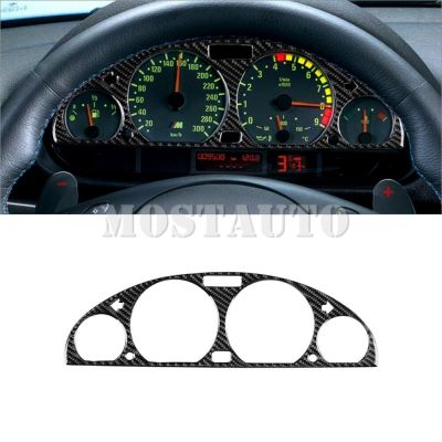 dfthrghd For BMW 3 Series E46 Soft Carbon Fiber Interior Front Dashboard Panel Cover Trim 1998-2005 1pcs （2 Color）