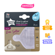 Núm ty Tommee Tippee Closer to Nature Medium Flow 3-6 tháng vỉ đôi