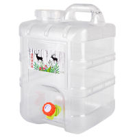 5.5L10L Capacity Outdoor Water Bucket Portable Water Container with Faucet for Camping Hiking New