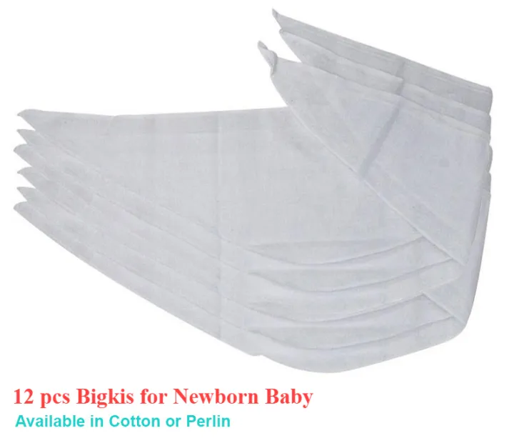 12pcs Bigkis for Newborn Baby Essential Belly Binder Tummy Triangle Tie