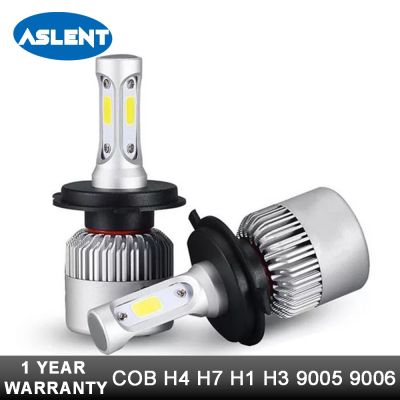 2PCS S2 H4 High Low Beam H7 H11 9005 9006 LED Car Headlight Bulbs 12v 24v COB Chips H3 H13 9004 9007 Led Auto Headlamp Fog Light Bulbs  LEDs  HIDs
