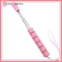 LUCKY HAIRACC โลหะสำหรับตกแต่ง พอยเตอร์ สีชมพูอมชมพู มือถือแบบมือถือ แท่งชี้สำหรับการสอน พรีเซ็นเตอร์พรีเซ็นเตอร์ กล้องส่องทางไกลส่องทางไกล ตัวชี้การนำเสนอ พับเก็บได้