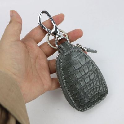 2020 New Arrivals Crocodile Leather Keybag Luxury Key Chain Holder For Car Fashion Vintage Zipper Key Holder Organizer