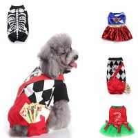 ZZOOI Pet Dog Christmas Clothes Santa Magic Dog Costume Winter Puppy Pet Cat Coat Jacket Dog Suit with Cap Warm Clothing for Dogs Cats