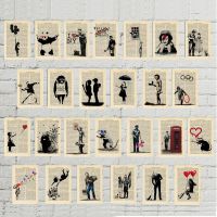 Banksy Street Graffiti Art Print - Banksy Street Art Stencils หนังสือโปสเตอร์ Room Gift Wall Decor-ยอดนิยม Wall Art