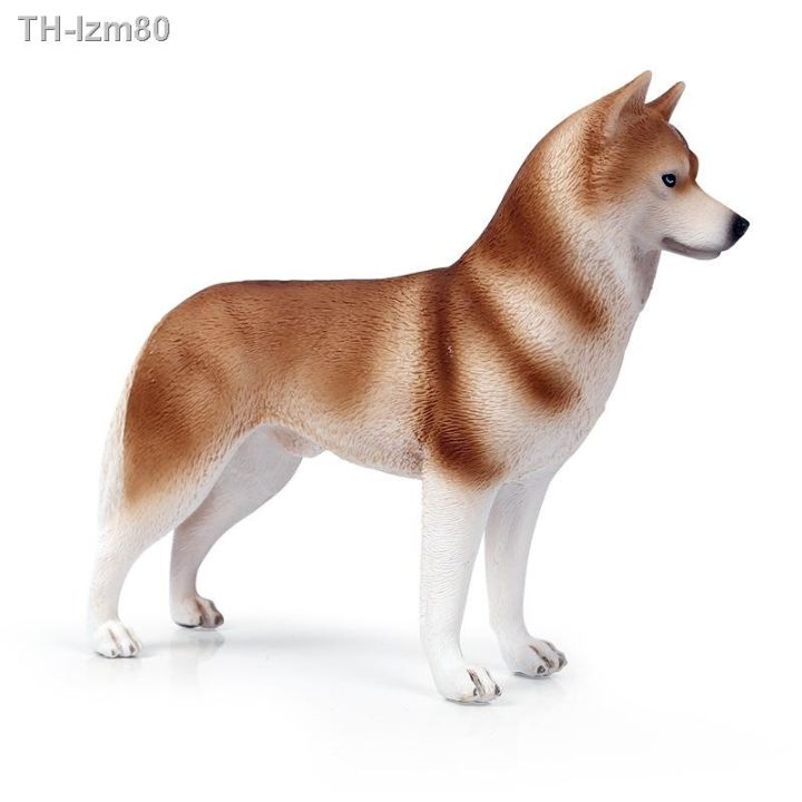 ของขวัญ-solid-จำลองสัตว์ขนาดใหญ่-husky-pet-dog-siberian-เครื่องประดับของเล่น