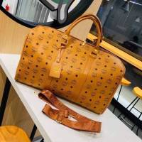 HOT?พร้อมส่ง✅กระเป๋าเดินทาง MCM ?หนังดีปั๊มทุกจุดจุของได้เยอะ กระเป๋าถือ กระเป๋าเดินทาง กระเป๋าใบใหญ่ สินค้าถ่ายจากงานจริง Mcm หนัง pu งานดีมากขอบอก ขนาด 47*30*20 cm