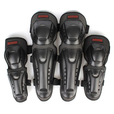 4pcs Knee Elbow Combo Motorcycle Knee Elbow Pads Protection Riding Protective Gears ATV Motocross Skating Protectors Knee Shin Protection