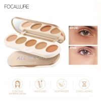 FOCALLURE 5 In 1 Multi-Use Face Concealer Palette ปกปิดสูงน้ำหนักเบา Lasting Waterproof Foundation Cream แต่งหน้า Cosmetics