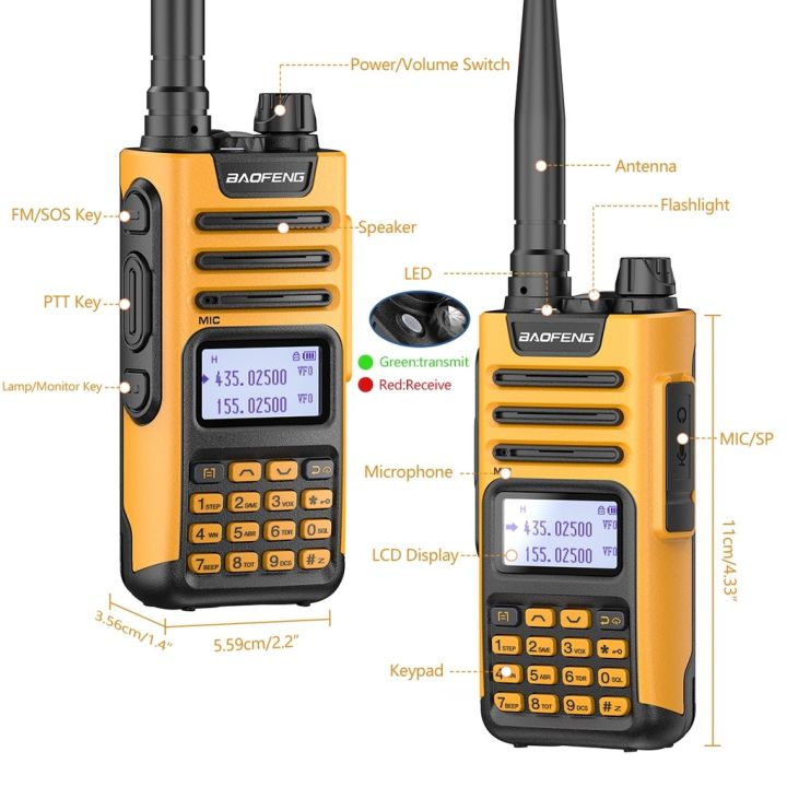 2022-baofeng-uv-13โปร-walkie-talkie-10w-8800mah-เพิ่ม-type-c-usb-ตัวรับสัญญาณความถี่คู่แฮมวิทยุ13pro-j116วิทยุ-cb-สมัครเล่น
