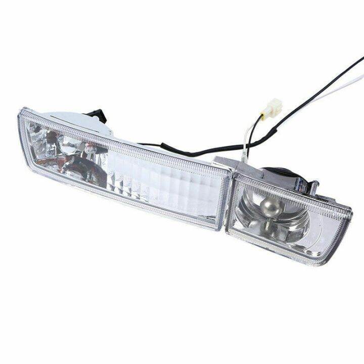 4pcs-front-bumper-clear-fog-turn-signal-light-lamp-lh-amp-rh-for-mk3-golf-jetta-1993-1998