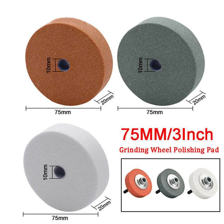 BAI WEN 75mm Ceramic Stone Grinding Wheel Silicon Carbide/White