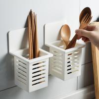 Minimalist Style Drain Chopsticks Rack Wall-mounted Chopsticks Basket Spoon Fork Cutlery Drain Rack Organizer Kitchen Utensils