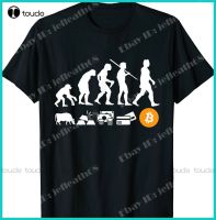 New Bitcoin Evolution Of Money | A Btc Crypto T-Shirt Size S-5Xl Cotton T Shirt Tee Tee Shirts Mens Custom Aldult Teen Unisex