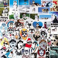 [COD] 50 Husky Stickers Cartoon Expression Stationery Cup Notebook