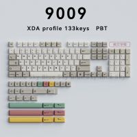 คีย์บอร์ด9009แบบกำหนดเองสไตล์วินเทจเชอร์รี่โปรไฟล์ XDA ย้อมผ้ากุญแจหมวก61 68 71 84 87 980 104 108