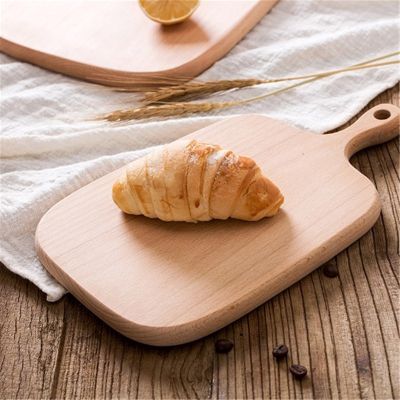 Wooden Chopping Blocks Board with Handle for Bread Western-style Food Dessert