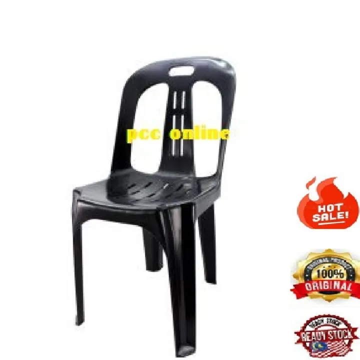 Plastic Chair Side Chair Dining Chair Kerusi Plastik Kerusi Hitam Kerusi Sandar Lazada