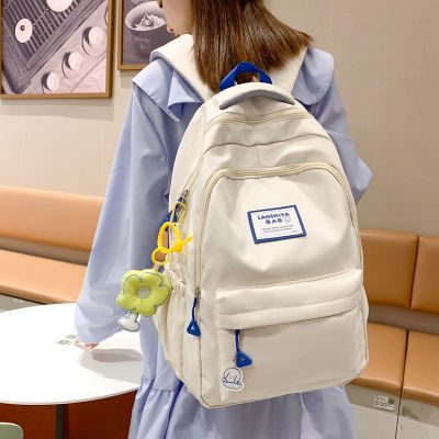 High School Student Juniors Schoolbag Female New Simple University Style Backpack Large Capacity Computer Backpack Fashion 2023