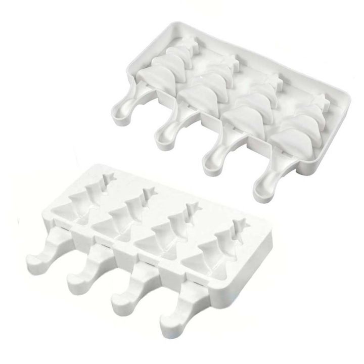 4-cells-christmas-tree-popsicle-mold-diy-tree-shape-chocolate-mould-wooden-stick-cake-decorating-tools-kitchen-accessories