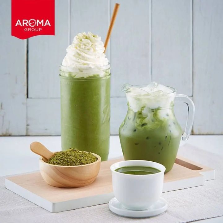 aroma-ชาเขียว-ผงชาเขียว-ชาเขียวมัทฉะ-matcha-green-tea-base-มัทฉะกรีนทีเบส-100-กรัม-ซอง