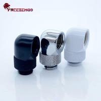 【ยืดหยุ่น】 FREEZEMOD HXZWT-B90ที่มีคุณภาพสูง360องศาอะแดปเตอร์ข้อศอกหมุน90องศามุมขวาคอมพิวเตอร์พีซีน้ำเย็นที่เหมาะสม