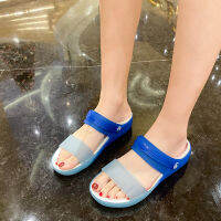 COD [READY STOCK]Womens jelly sandals รองเท้าแตะเจลลี่สตรีแฟชั่นระบายอากาศรองเท้าโรมันแฟชั่นเกาหลีรองเท้าผู้หญิงพื้นหนารองเท้าชายหาดกันลื่น