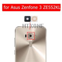 2ชิ้นสำหรับ Asus Zenfone 3 Ze552kl กระจกกล้องมองหลังเลนส์กระจกกล้องถ่ายรูปด้านหลังพร้อมอะไหล่ซ่อมกาว3เมตร