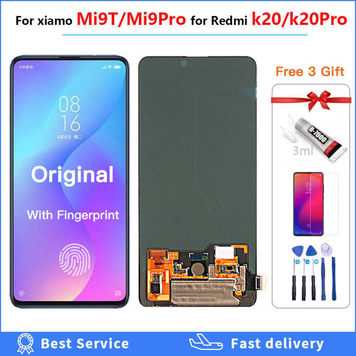 Super Original AMOLED For Mi 9T Pro mi9 t mi9t LCD Screen for Redmi K20