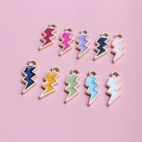 20Pcs Mixed Lightning Enamel Charms Beads DIY Earrings Bracelet Pendant Neacklace Accessories For Jewelry Making Handmade Craft