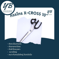 กรรไกรตัดผ้า  10นิ้ว X-CROSS