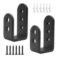 2 Pack Door Barricade U Brackets Open Bar Security Door Brackets for HomeGarage Door Reinforcement Fits 2X4 Boards
