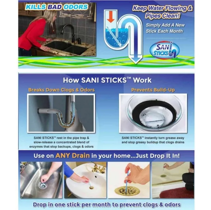 Sani Sticks Stop Clogs and Smelly Sinks Lazada PH