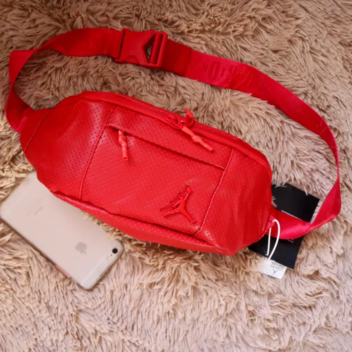 Jordan belt bag limited edition red unisex jumpman logo red Lazada PH