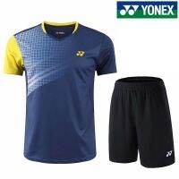 ชุดแบดมินตัน Yonex ของแท้แบบใหม่แห้งเร็วแบบ Han Edition กางเกงขาสั้นสำหรับทั้งหญิงและชายระบายอากาศสำหรับเล่นเกมแบบกำหนดเองได้ชุดฝึกเล่นเกมใหม่