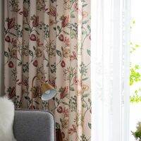 【YD】 Idyllic Flowers Curtains Room шторы фатин Para Cortinas Rideau Minimalist Half Blackout Curtain 2021