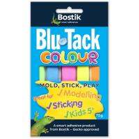 กาวดินนำ้มันสี ไร้สารเคมีเหมาะสำหรับเด็ก Bostik Blu-Tack Colour The Original Re-usable Adhesive 75 g. (Made in Australia)