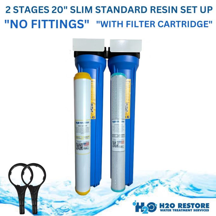 Water Filter H2O RESTORE 2 Stages Standard RESIN Residential Commercial ...