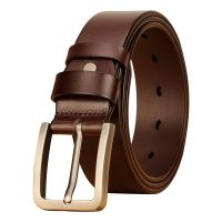 Mens Belt Men Male Genuine Leather Strap Luxury Alloy Pin Buckle Casual Mens Belt for Jeans 2023 Cummerbunds Ceinture Homme Belts