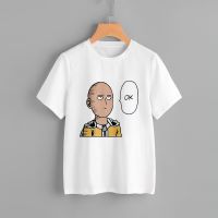 เสื้อยืดพรีเมี่ยม One Punch Man [Saitama] - เสื้อยืดการ์ตูนวันพั้นแมนสุดแนว Unisex เสื้อยืดผ้าฝ้าย