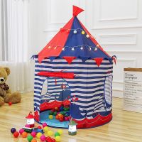 Princess Prince Play Tent Portable Foldable Folding Tent Children Boy Castle Play House Kids Outdoor Toy Tent