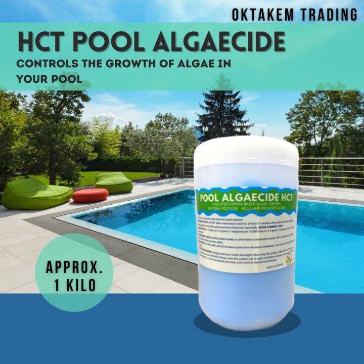 Pool Algaecide HCT for Swimming Pool Anti Algae 1kg Oktakem Lazada PH