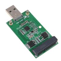 YOUCUN 1Pc Mini USB 3.0 to PCIE mSATA External SSD PCBA Conveter Adapter Card