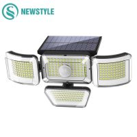 368/278 LED Solar Lights Outdoor Wall Lamp Motion Sensor waterproof security lighting with Adjustable Head Flood Lamp spotlights