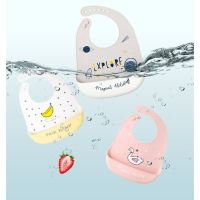 Infant Cute Silicone Bib Baby Meal Bib Childrens Waterproof Pocket Childrens Meal Pockets