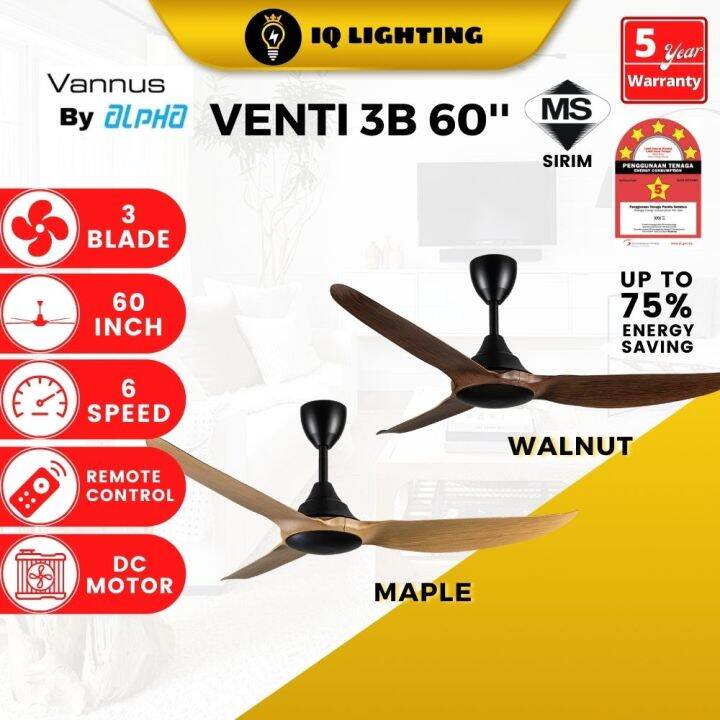 ALPHA VANNUS VENTI 3B 60'' 6 SPEED WITH REMOTE CONTROL DC MOTOR