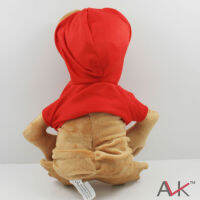 Hot ET Extra Terrestrial Alien Soft ตุ๊กตา Plush ตุ๊กตา Hoodie อะนิเมะการ์ตูนของเล่นสีแดงสีเทาประมาณ28ซม.11"